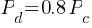 P_d = 0.8 P_c